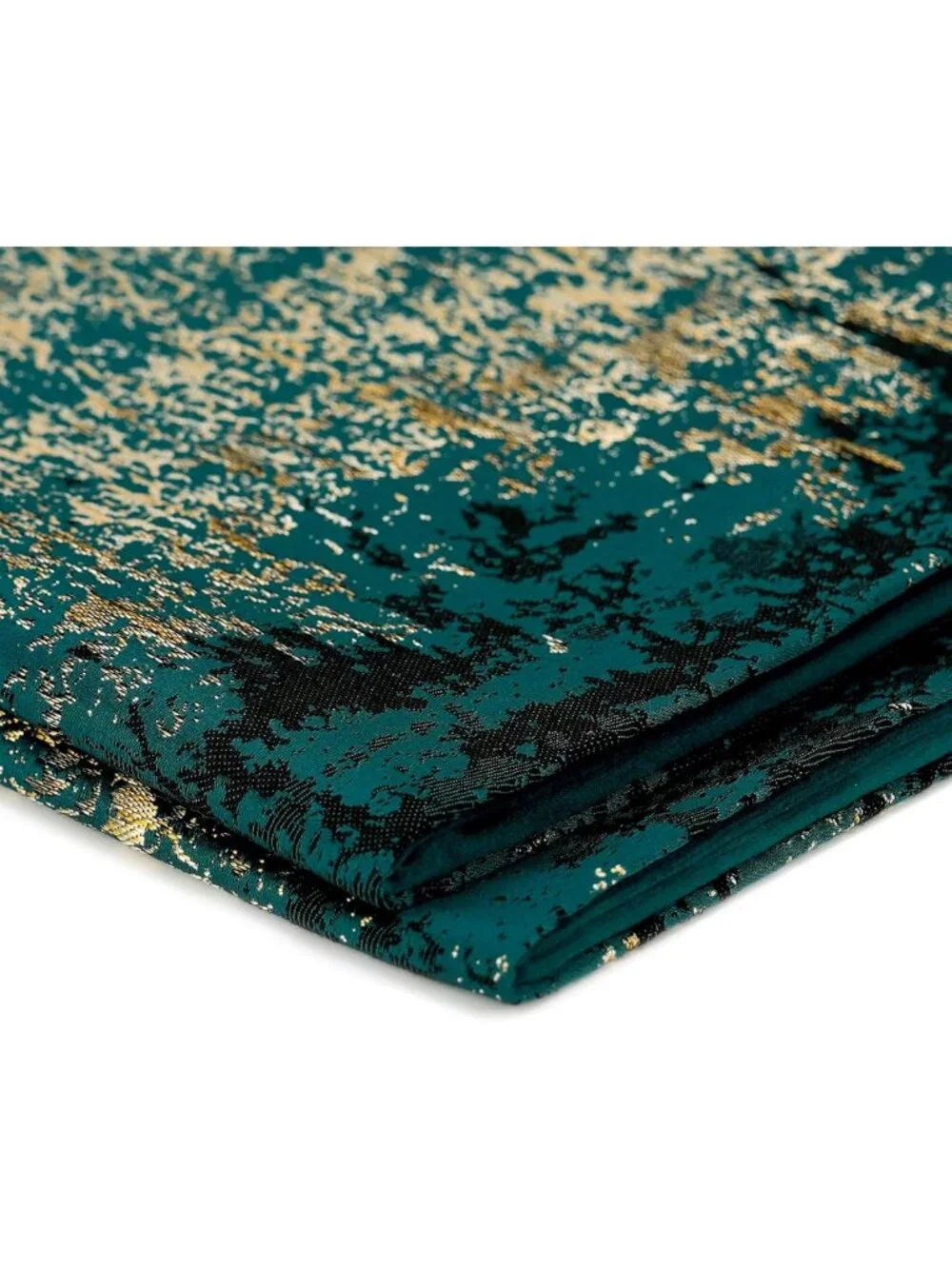 Mid-Century Modern Throw Pillow Covers 24x24, Teal & Gold Abstract, Retro Accent